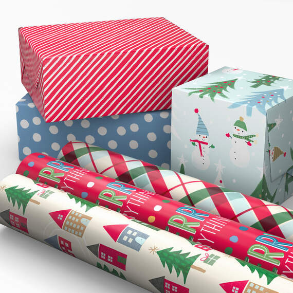 Colorful Christmas 6-Pack Wrapping Paper, 180 sq. ft., , large image number 2