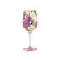 Lolita Coming Up Roses Handpainted Wine Glass, 15 oz., , large image number 1