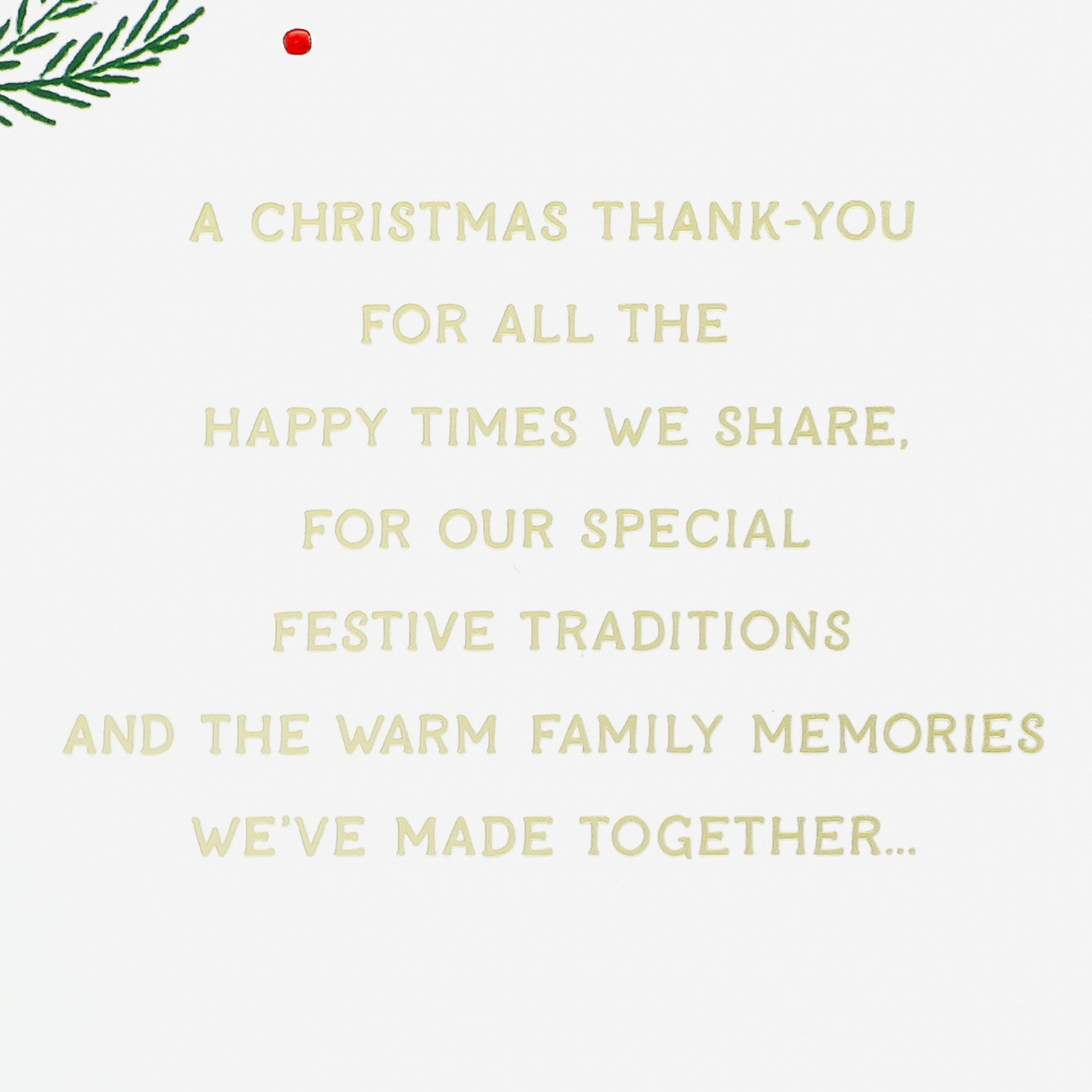 Green Wreath Christmas Card for Mom and Dad Sentiment image number 2