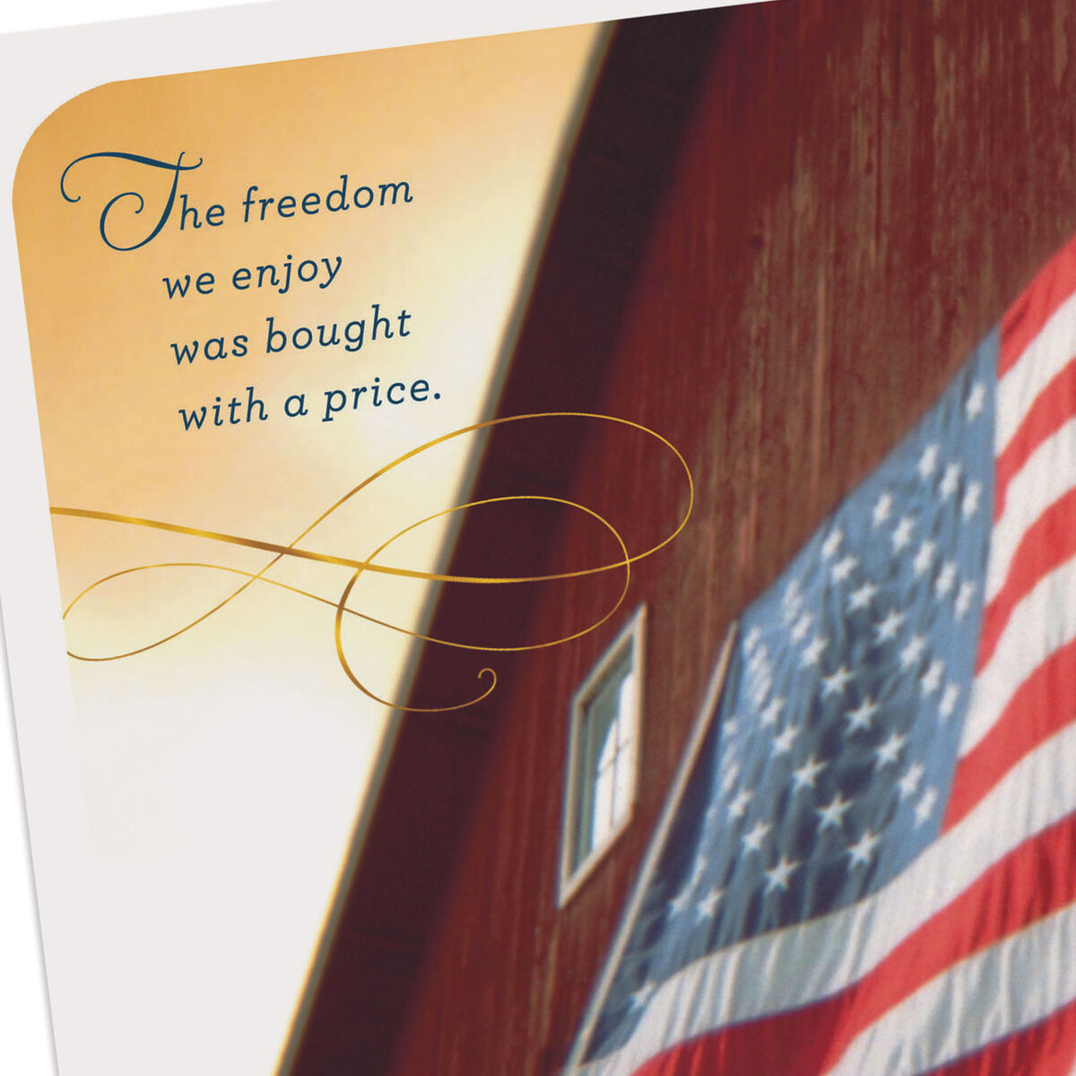 Honoring Your Courage and Sacrifice Religious Veterans Day Card