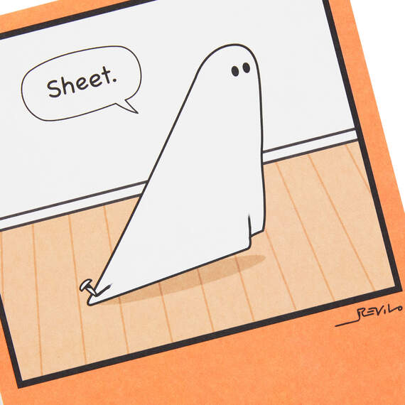 Holy Sheet Ghost Funny Halloween Card, , large image number 4