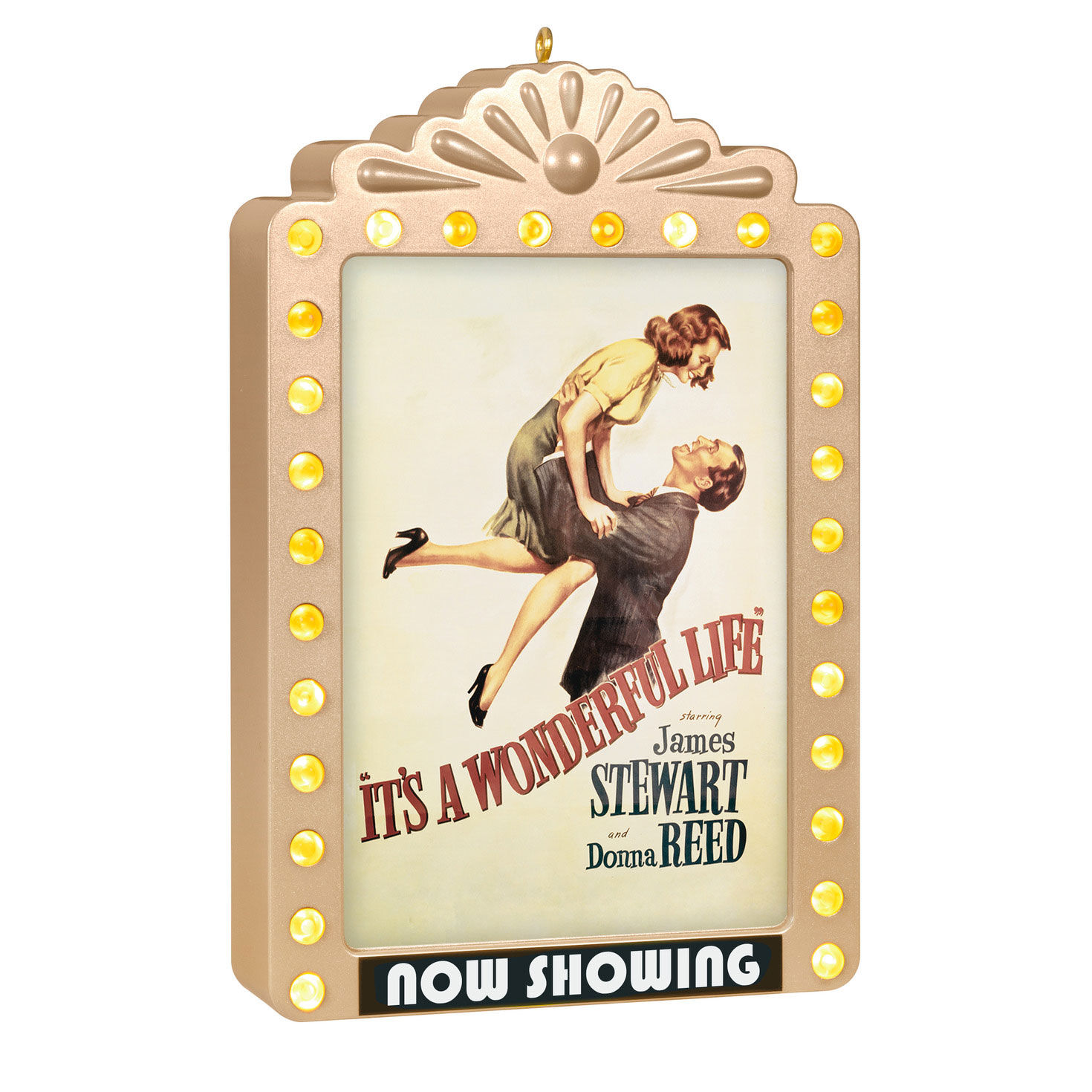 It's a Wonderful Life 80th Anniversary Now Showing Ornament With Light