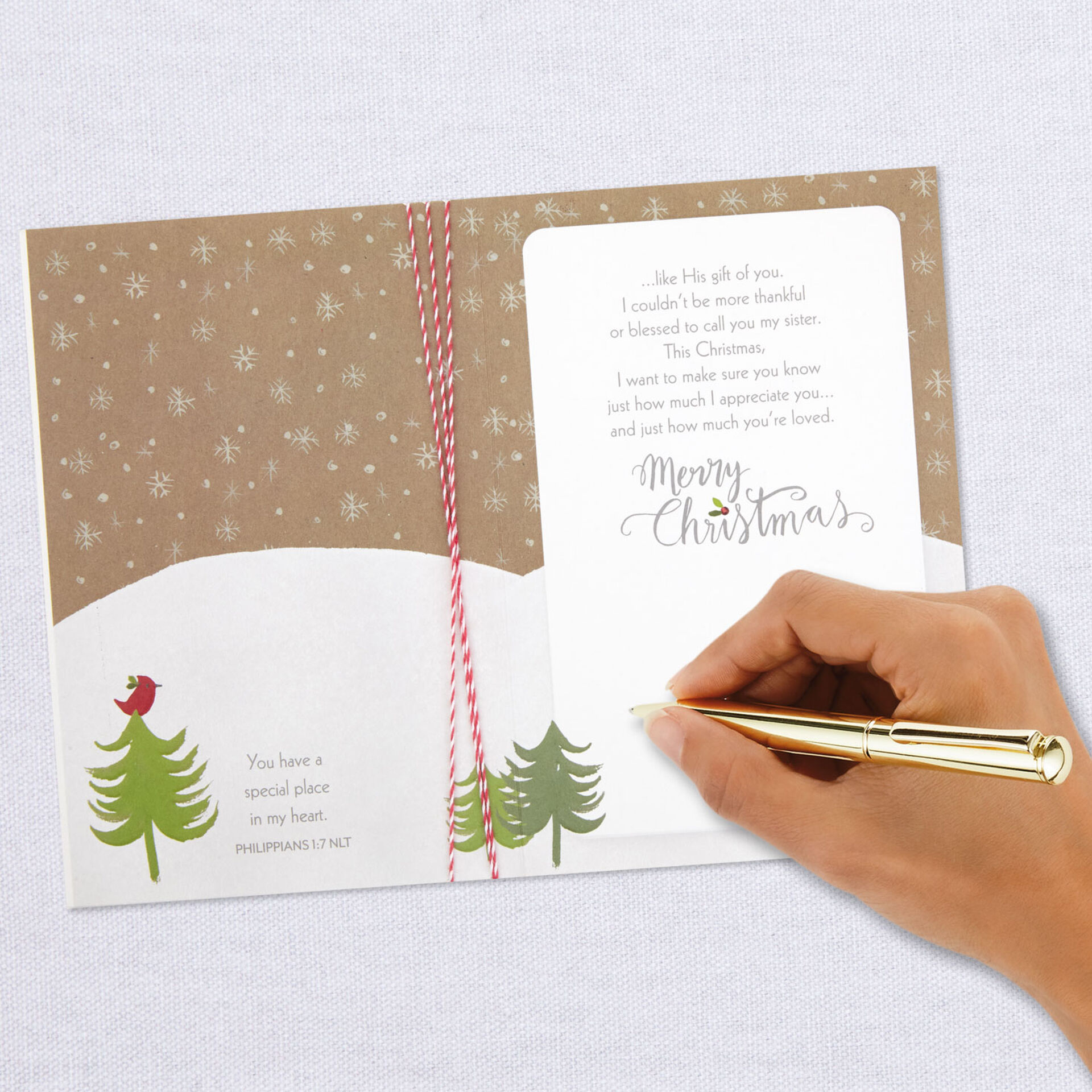 Gifts God Has Given Religious Christmas Card for Sister - Greeting Cards - Hallmark