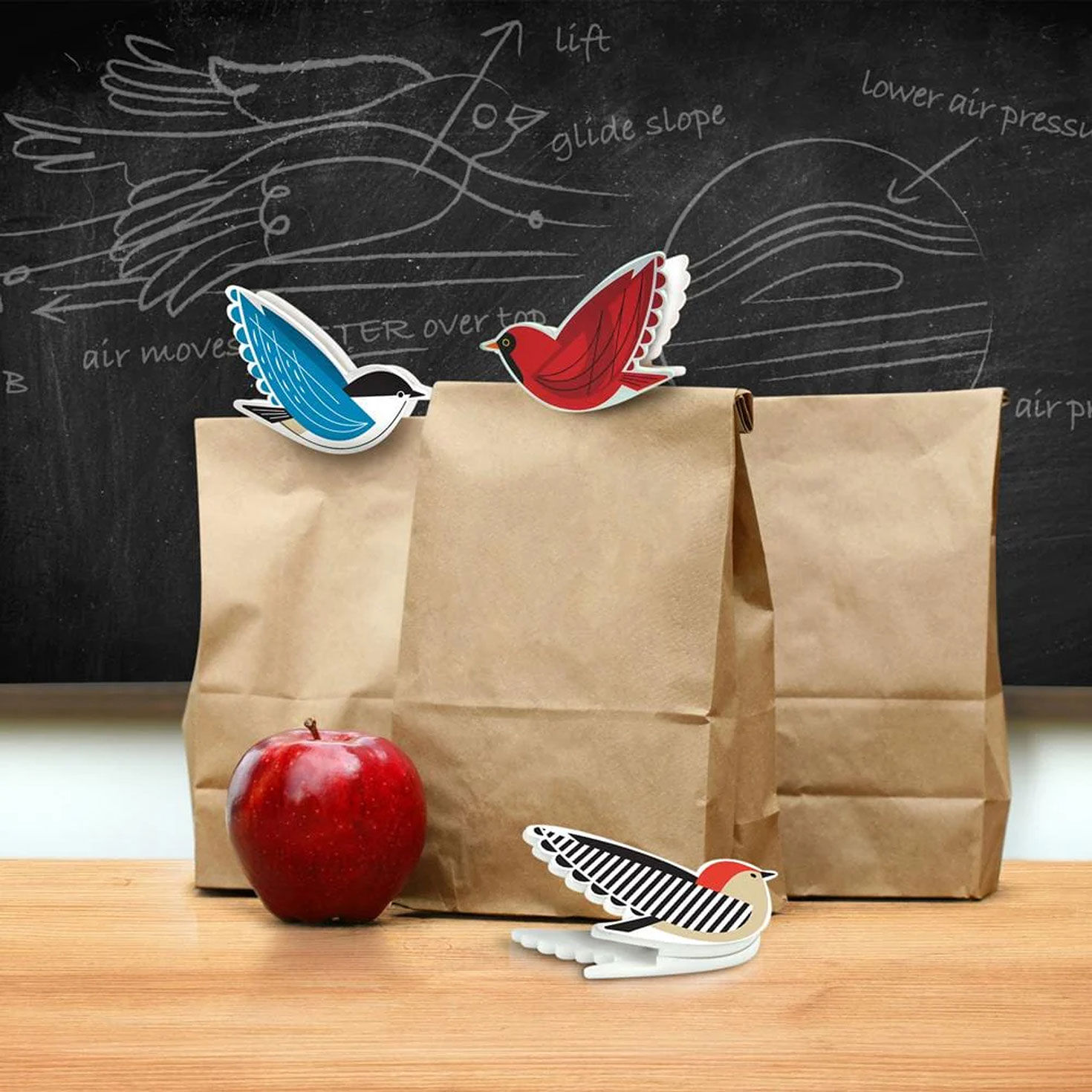 Fred Tweet Treats Bird Chip Clips, Set of 4 Kitchen Accessories