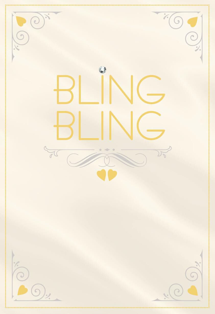 Bling Bling Engagement Wedding Card