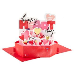 Happy Heart Day Musical 3D Pop-Up Valentine's Day Card With Motion