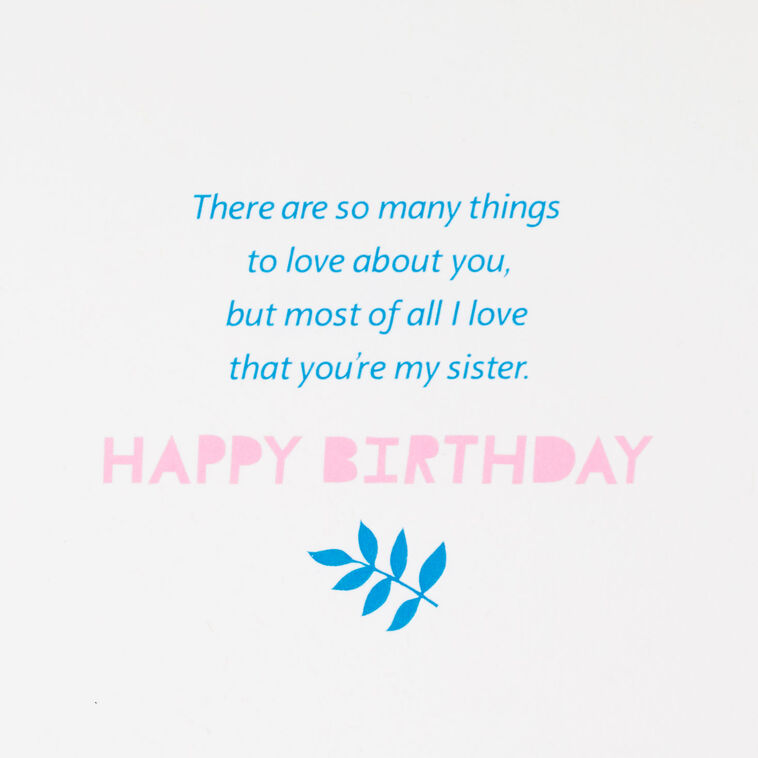 So Many Things to Love About You Birthday Card for Sister, , large image number 2