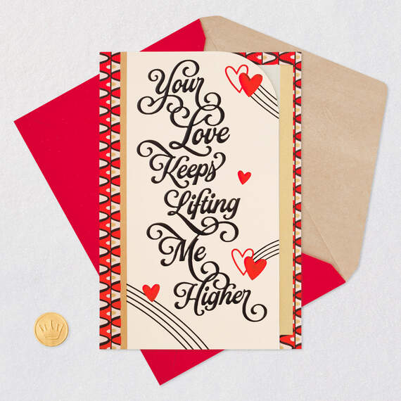 Your Love Keeps Lifting Me Higher Romantic Valentine's Day Card, , large image number 6