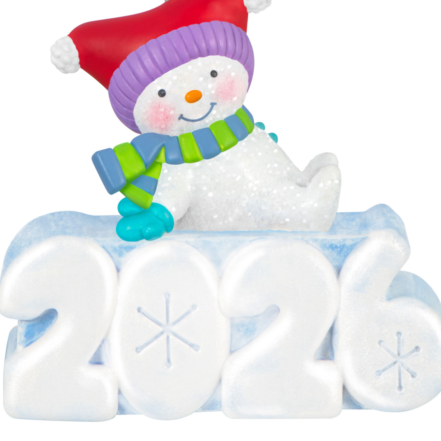 Snowman on 2026 Keepsake Ornament upclose view image number 6