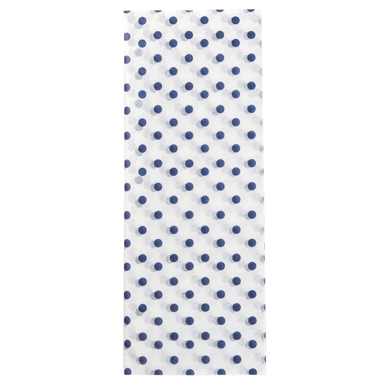 Navy Blue Polka Dots on White Tissue Paper, 6 sheets for only USD 1.99 | Hallmark