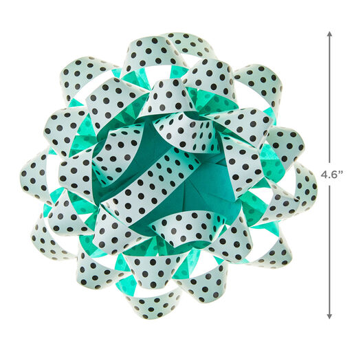 Dots/Aqua Gift Bow, 