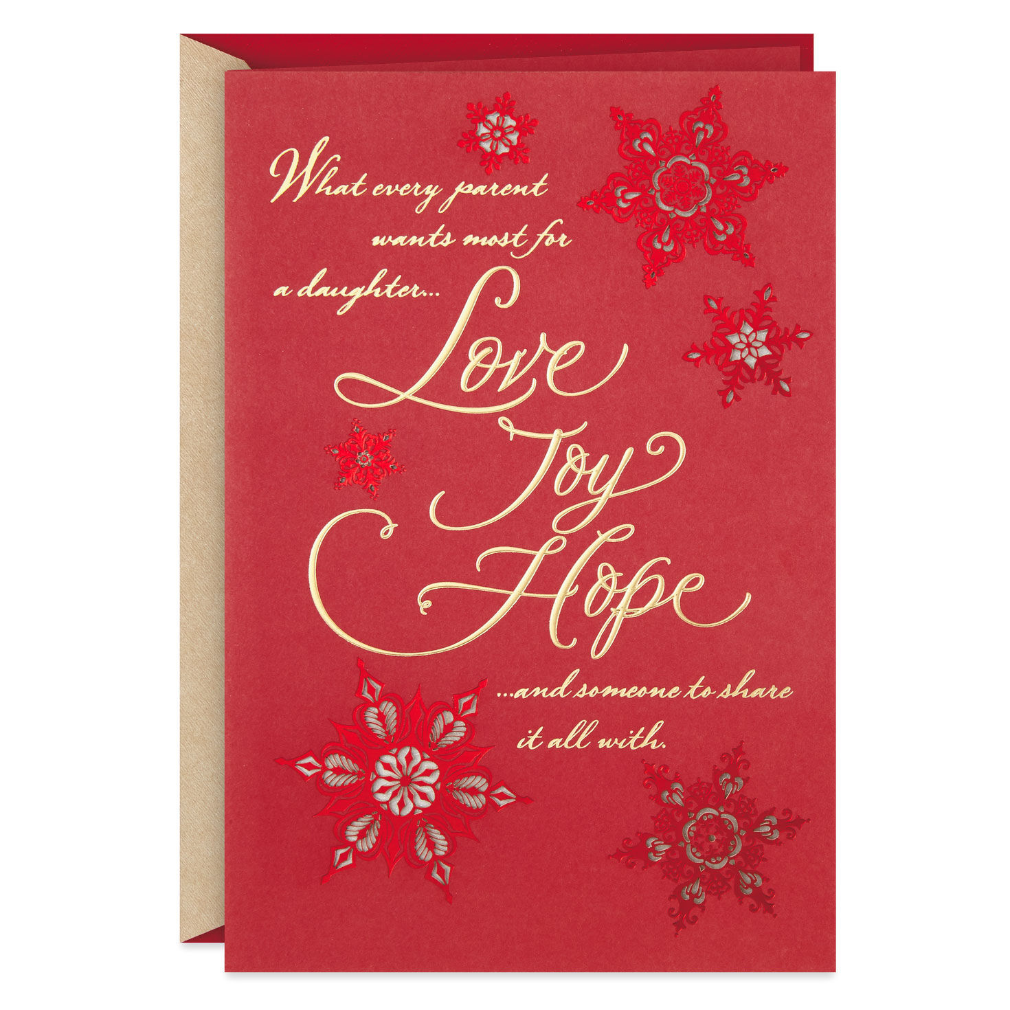 Details about   Hallmark Medium Daughter and Partner Contemporary Greeting Christmas  Card 