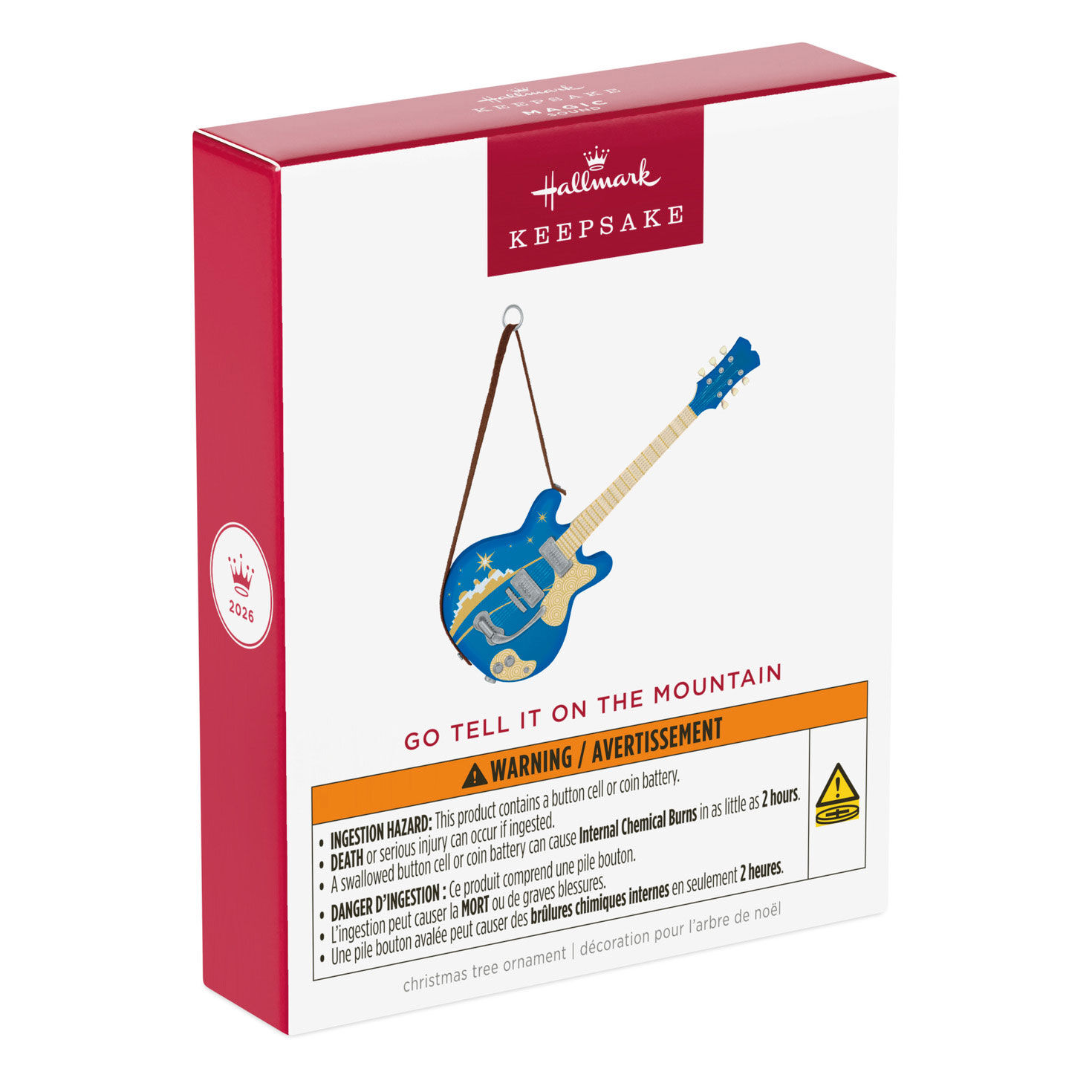 Blue Guitar Keepsake Ornament Package Front image number 7