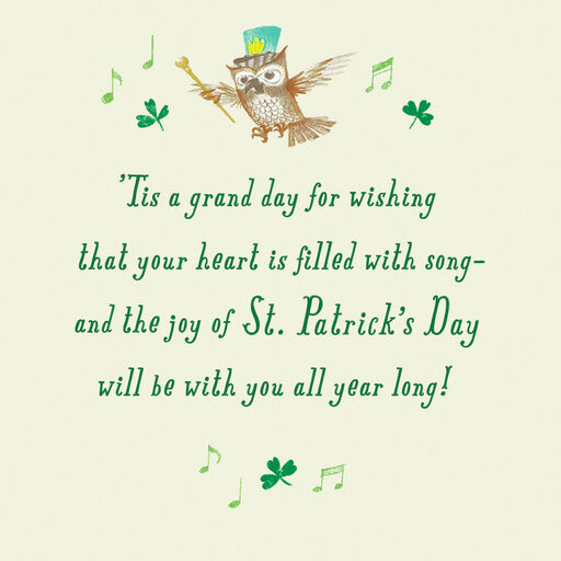 May Your Heart Be Filled With Song St. Patrick's Day Card, 
