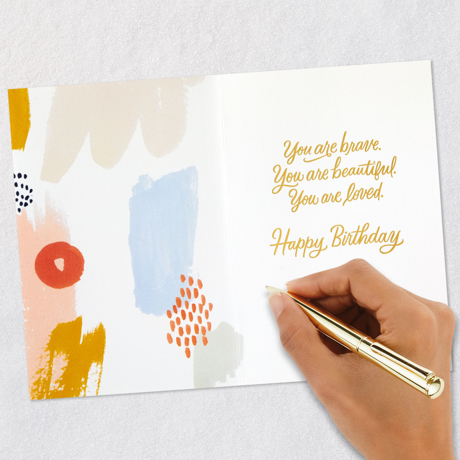 Brave, Beautiful, Loved Birthday Card, , large image number 6