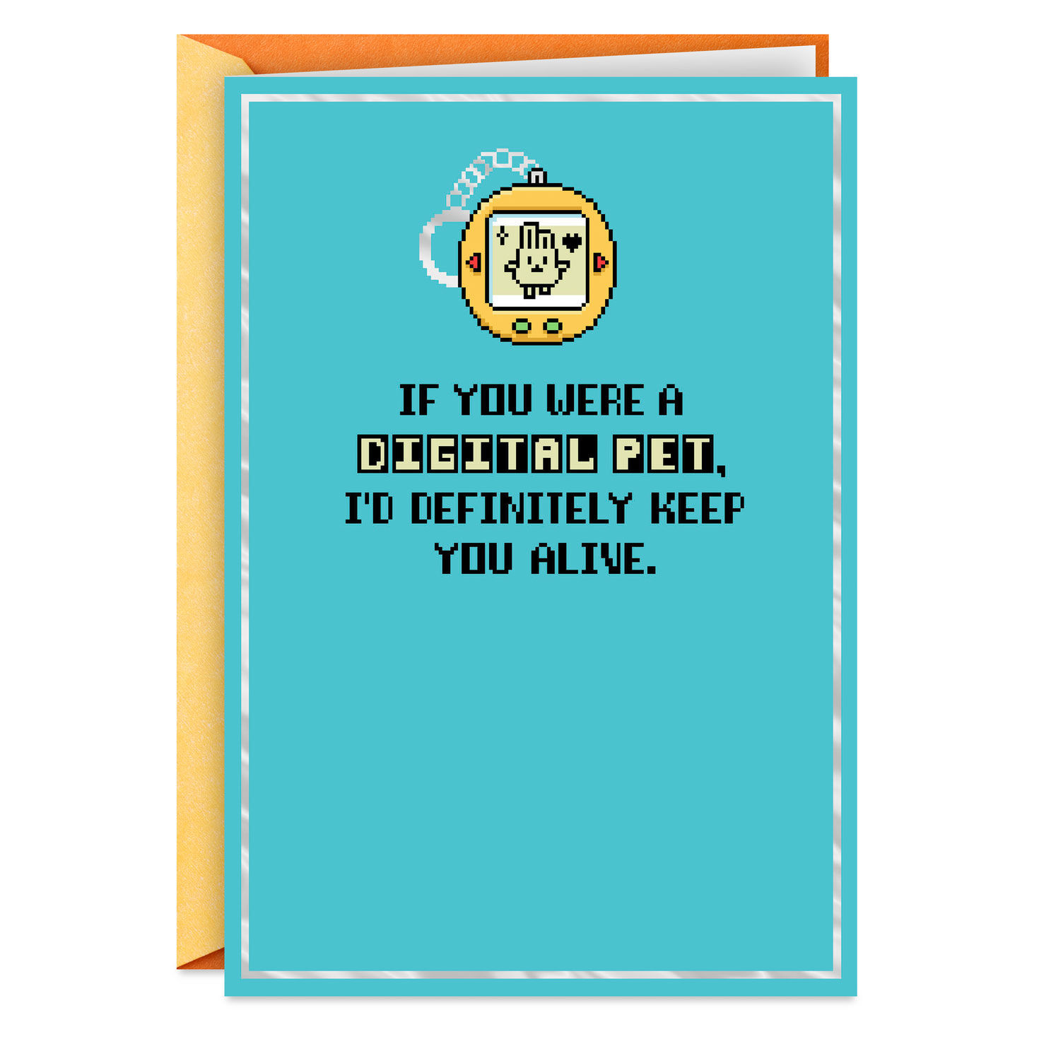 Retro Digital Pet Funny Friendship Card