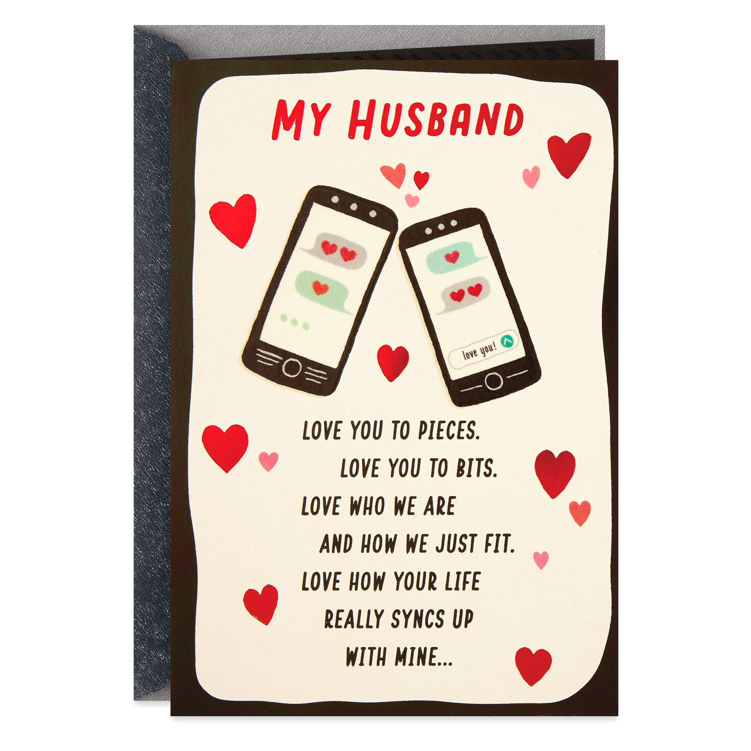 Hallmark Husband Valentine/'s Day Card /'I Love You/' Large