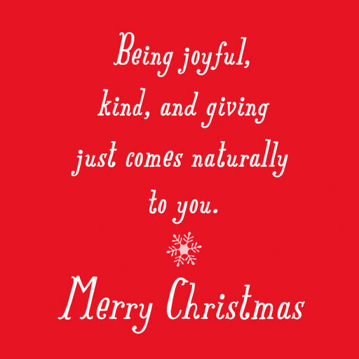 You're Joyful, Kind and Giving Christmas Card, 