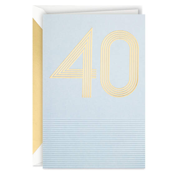 Four Decades of Incredible You 40th Birthday Card, , large image number 1