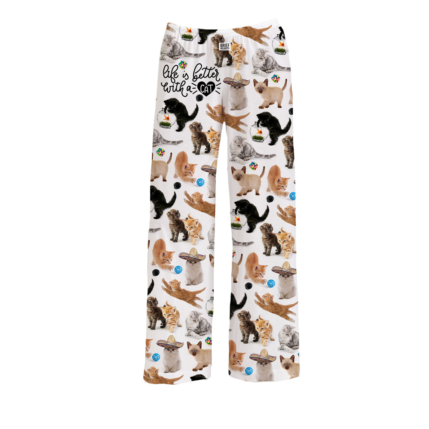 Brief Insanity Life Is Better With a Cat Lounge Pants for only USD 24.99 | Hallmark
