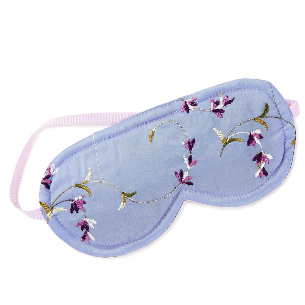 Sonoma Lavender Purple Embroidered Sleep Mask Bath Accessories Hallmark