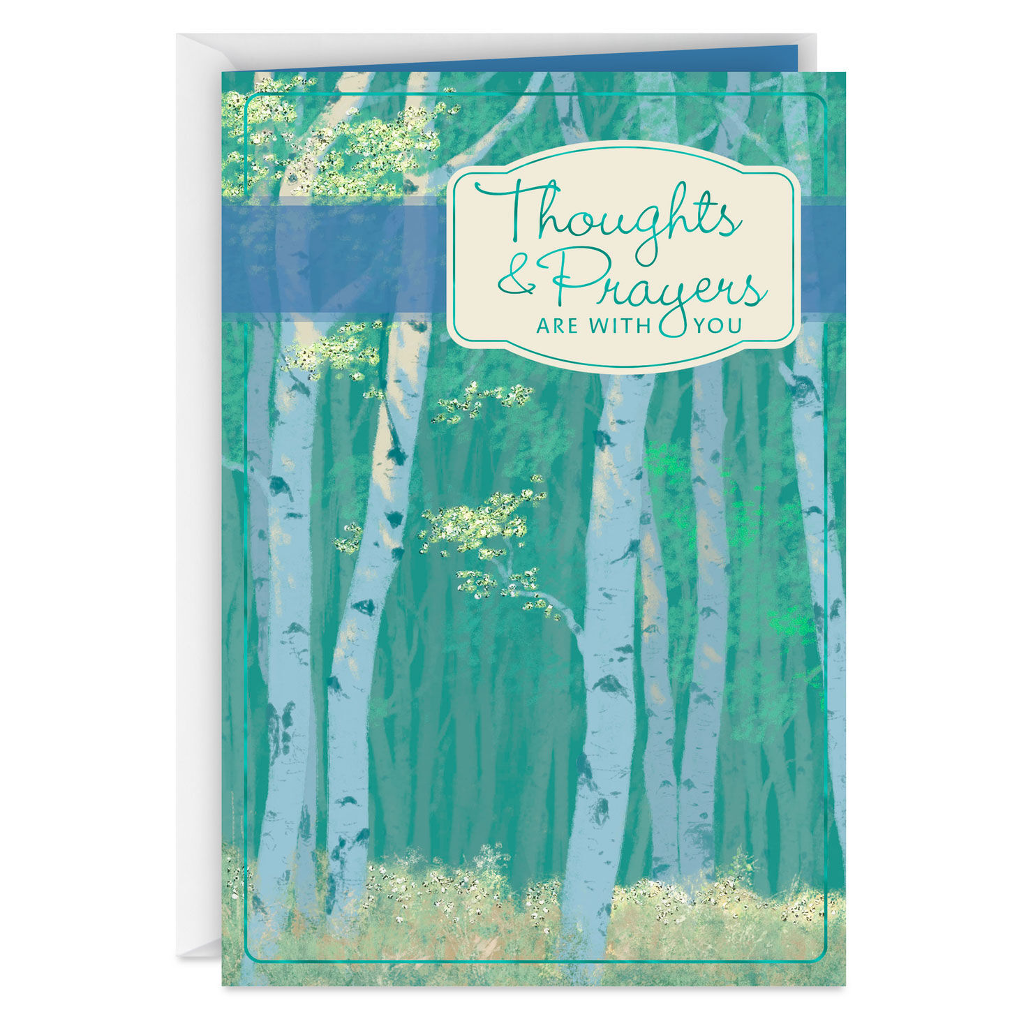 Thoughts and Prayers are With You Sympathy Card