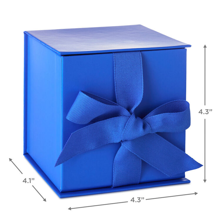 4.2" Solid Royal Blue Small Square Gift Box, Royal Blue, large image number 3
