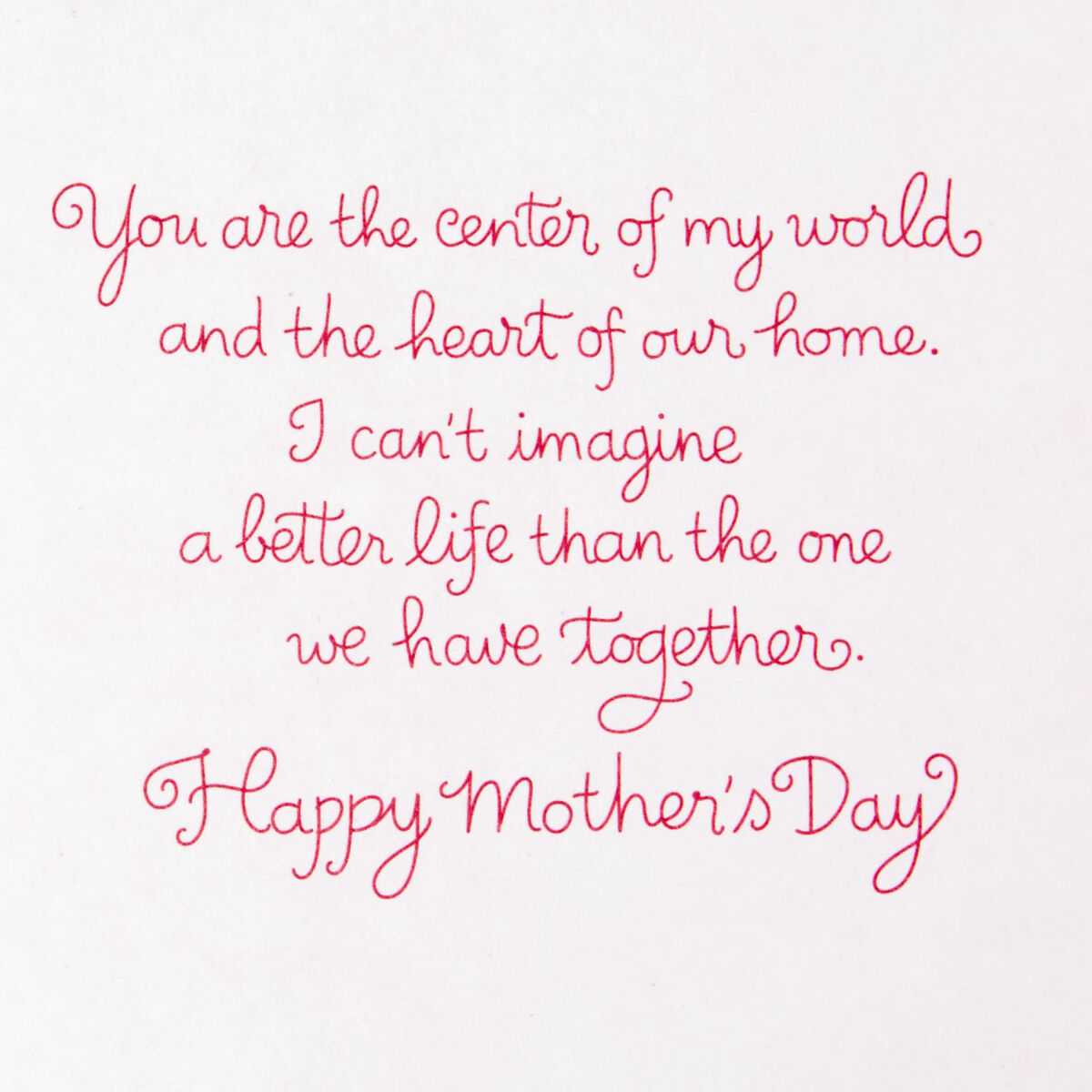 I Love Our Life Together Mother's Day Card for Wife Greeting Cards