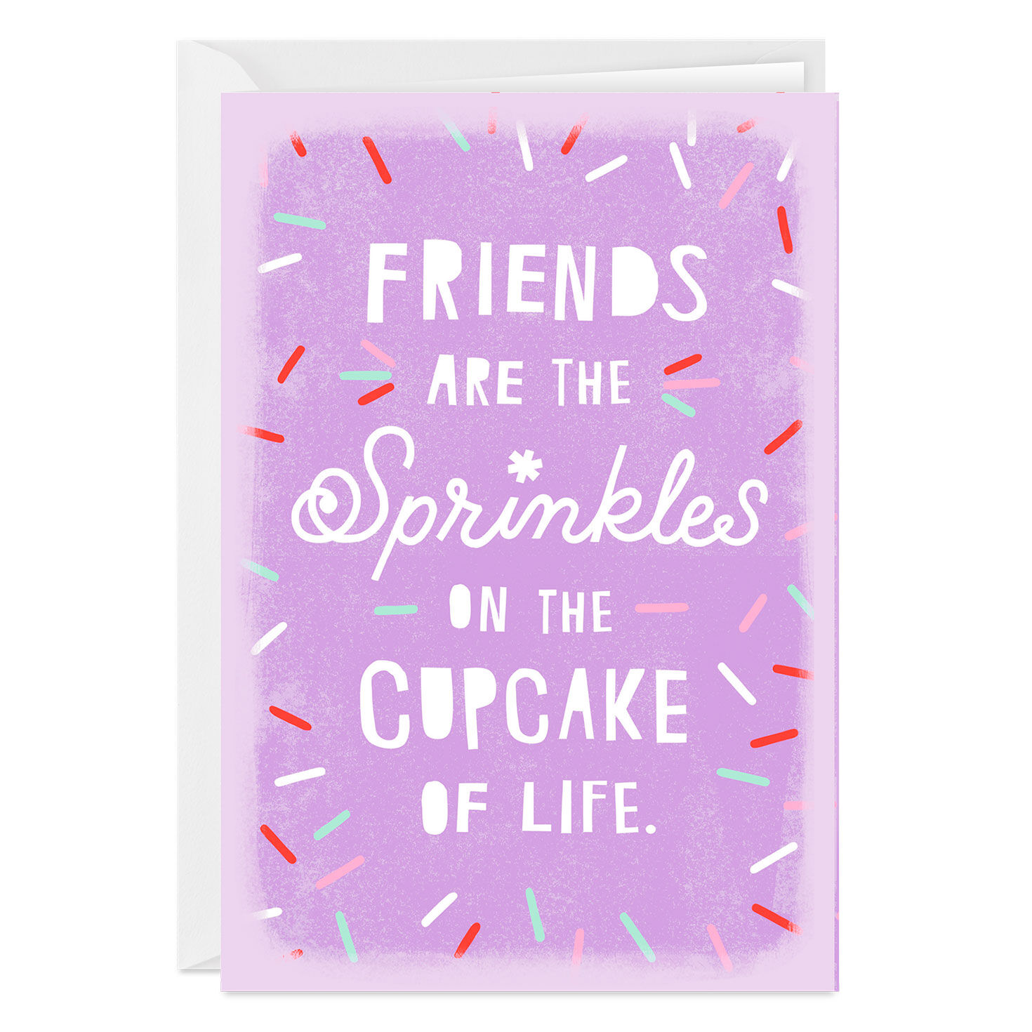 Cupcake With Sprinkles Custom Friendship Card, , large image number 1