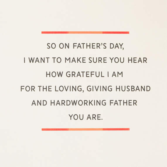 Hardworking Dad Father's Day Card for Husband, , large image number 2