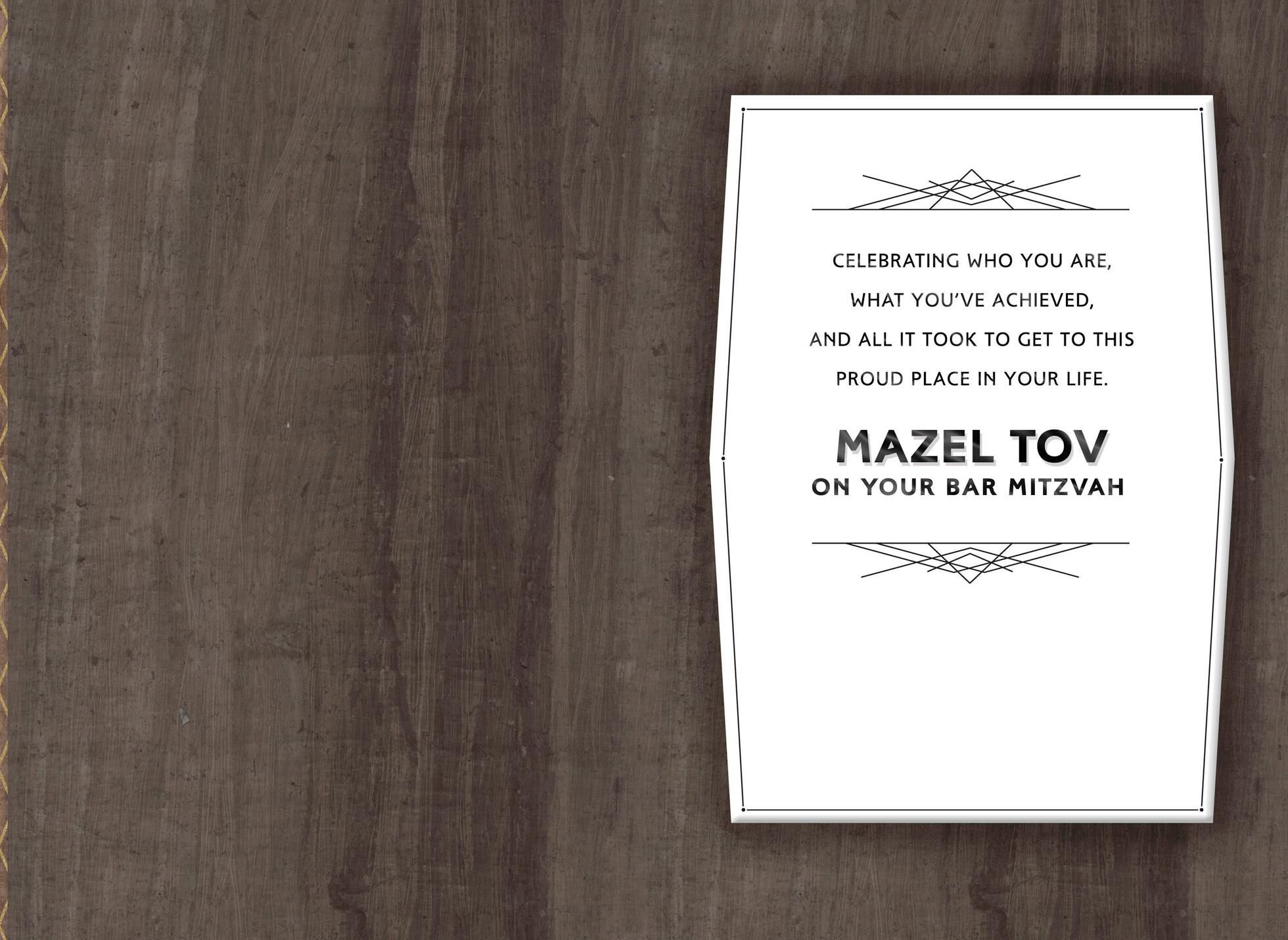 Who We're Meant to Be Bar Mitzvah Card