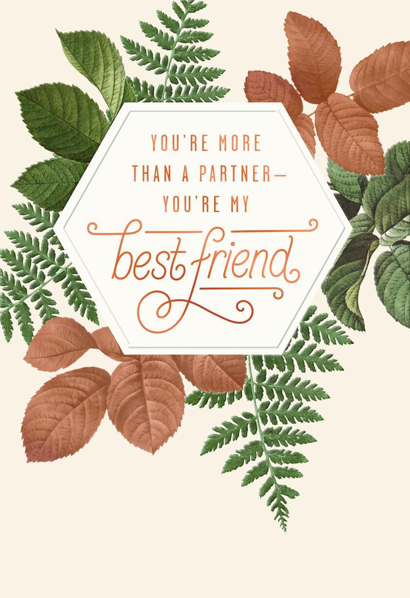 My Partner, My Best Friend Anniversary Card for Him