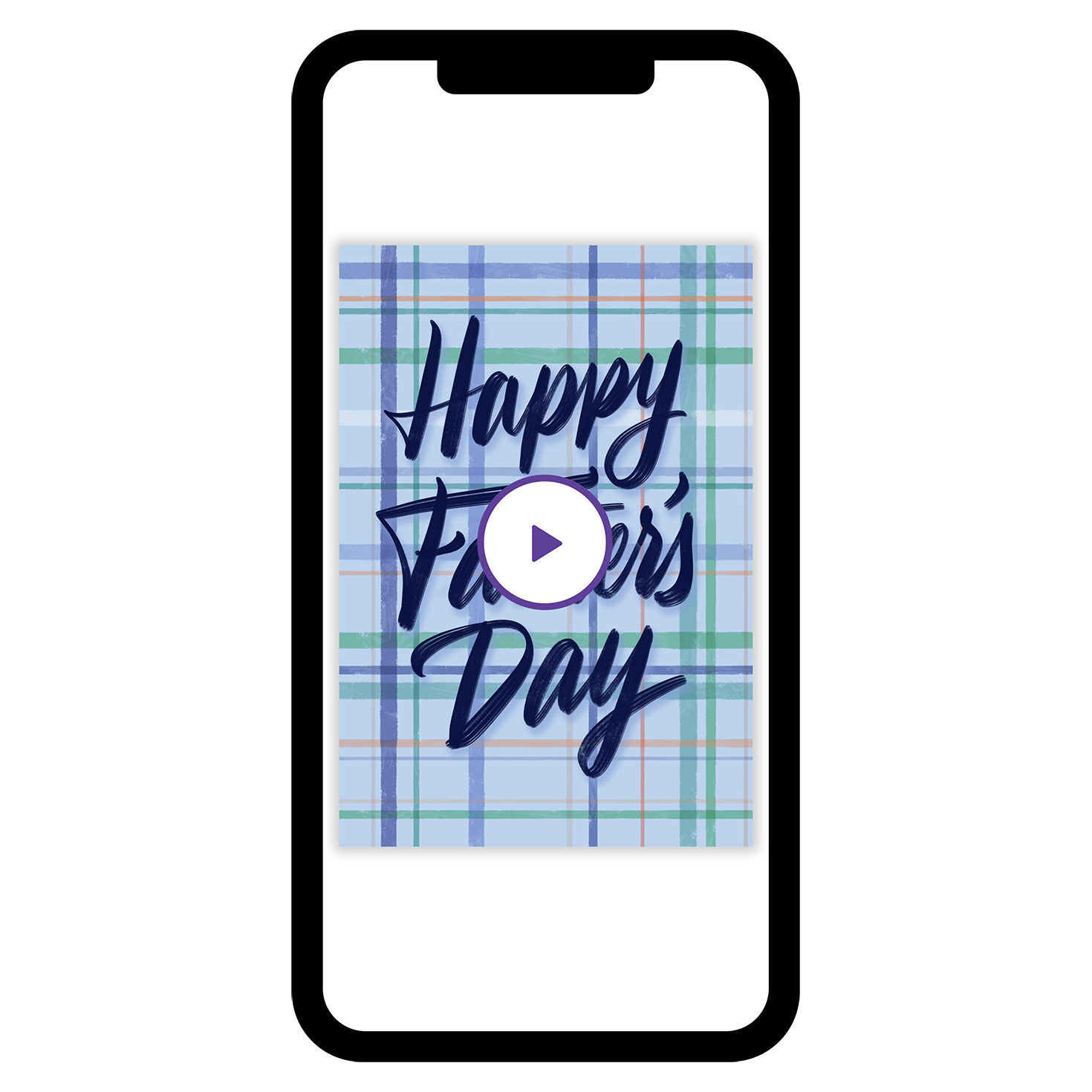 Appreciated and Loved Blue Plaid Father's Day eCard