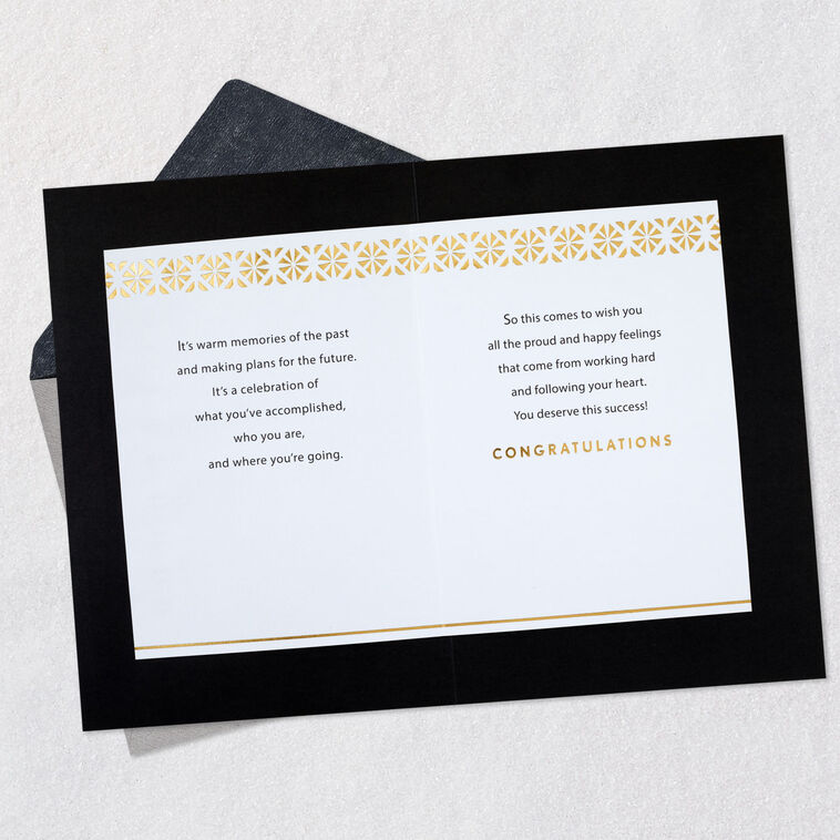 grad card wording SuperShunhu Inspirational Graduation for Him Her, Funny Proud of You Card for Graduates, Poem Congratulations Gifts for Grads : Office Products How to Customize the Back