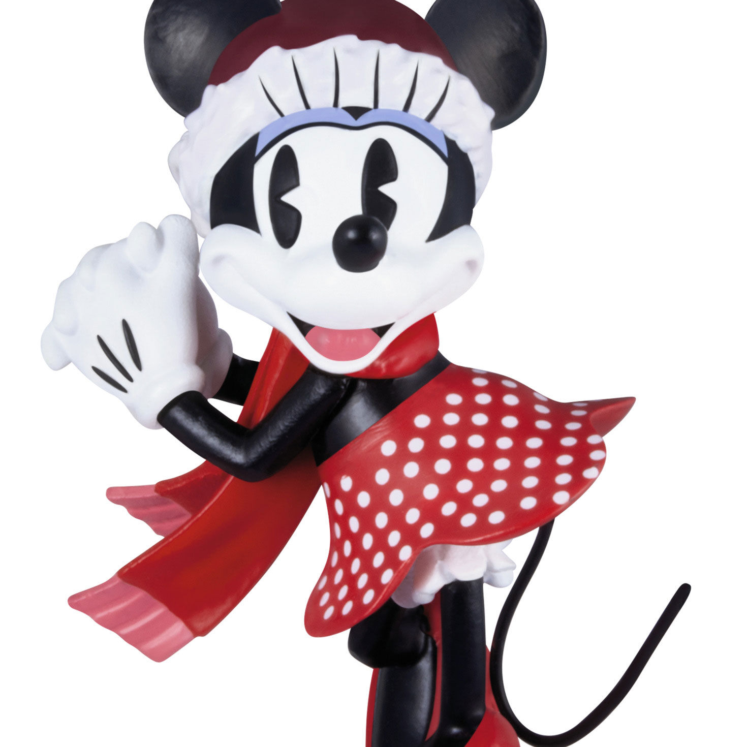 Festive Minnie Mouse Christmas Ornament closeup view image number 5
