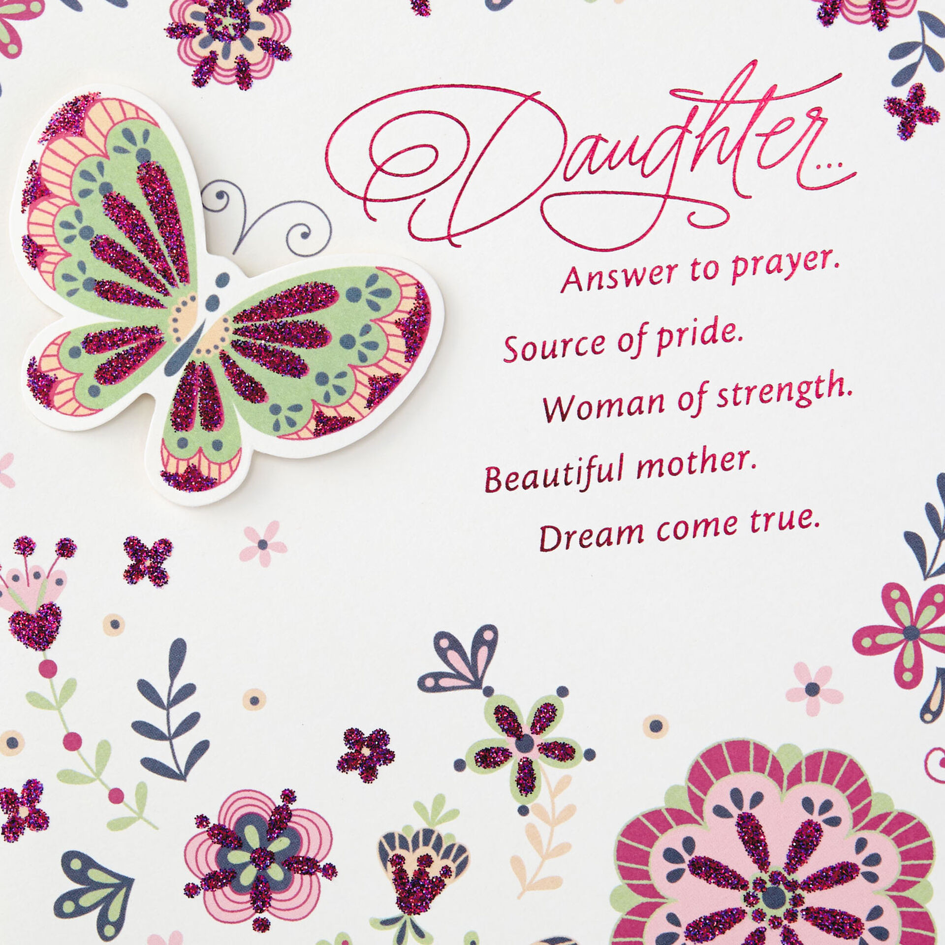 Everything a Parent Could Hope for Mother's Day Card for Daughter ...