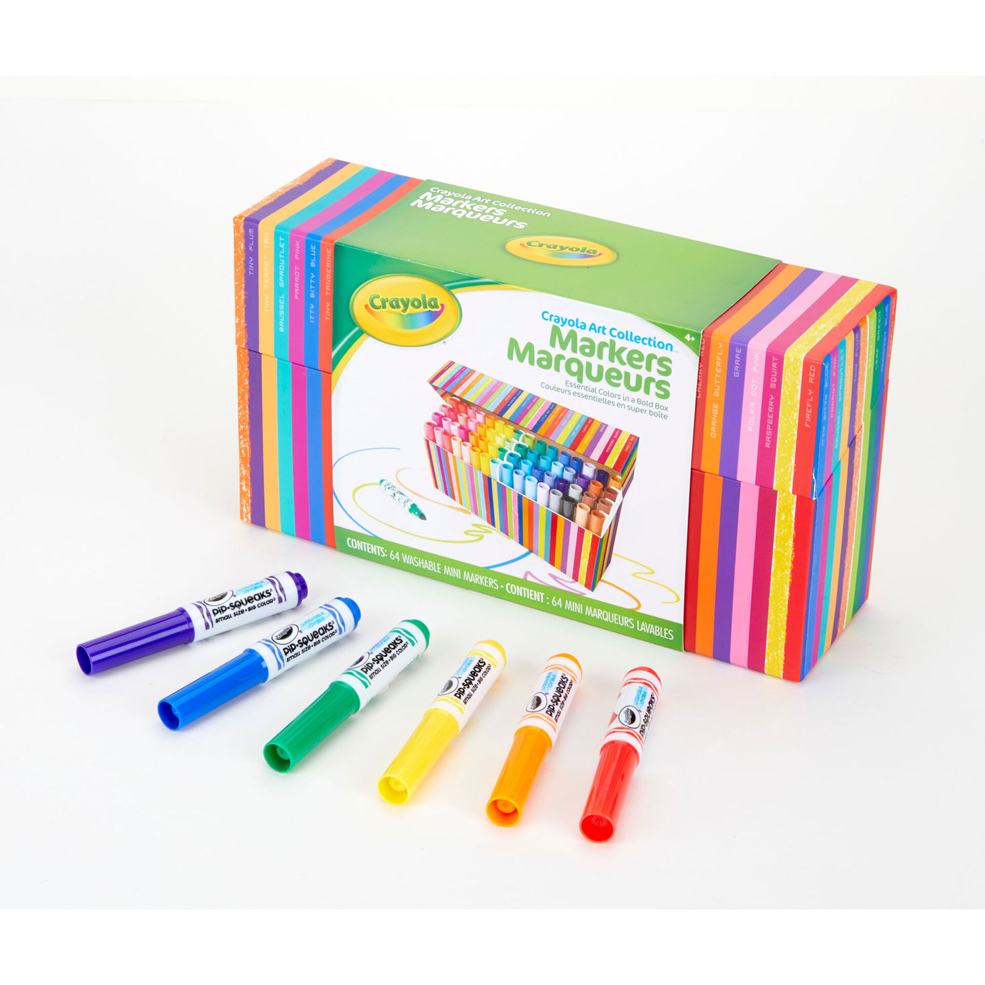 Crayola PipSqueaks Mini Markers Set, 64Count Arts & Crafts Hallmark