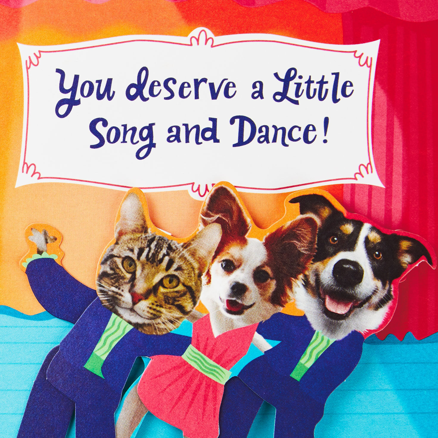 Singing Cats and Dogs Funny Mother's Day Card for Mom Sentiment image number 2