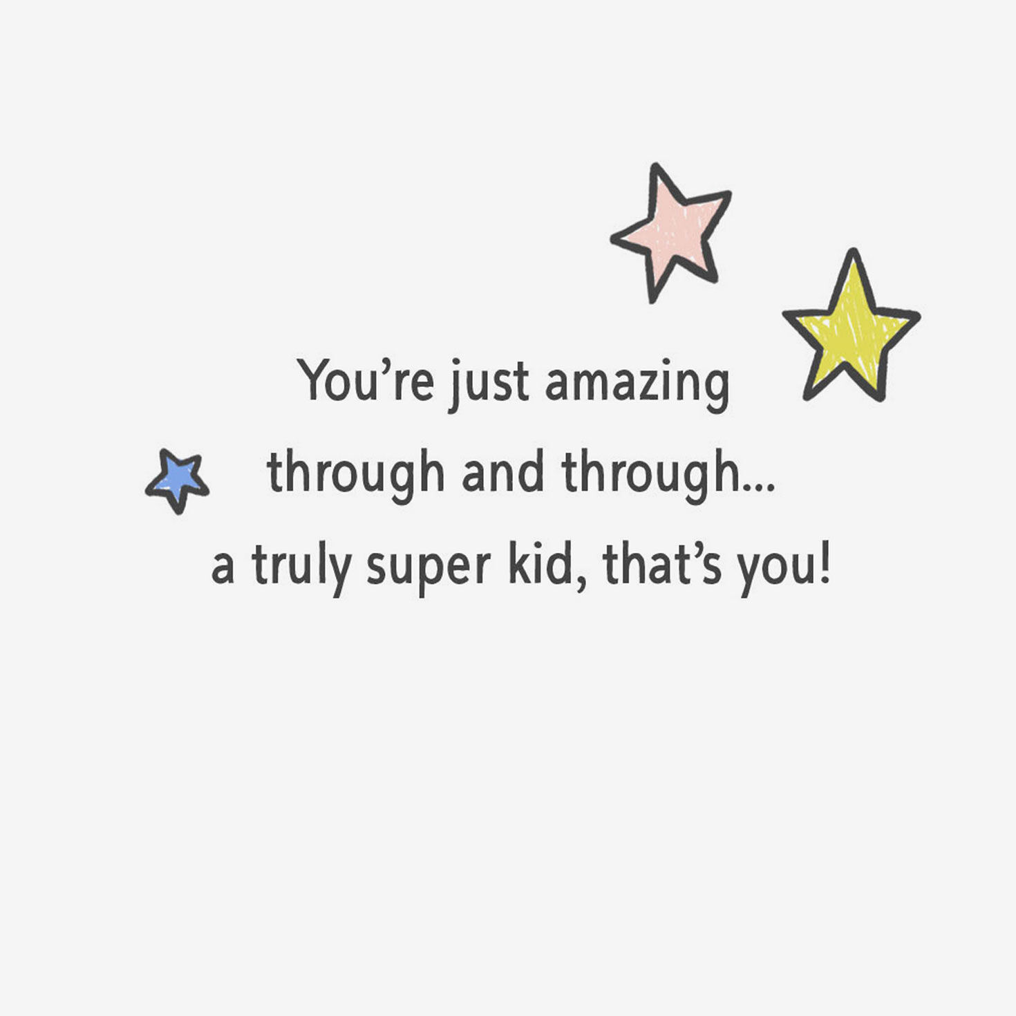 Colorful Doodle Yay Achievement Card for Kids Sentiment image number 2