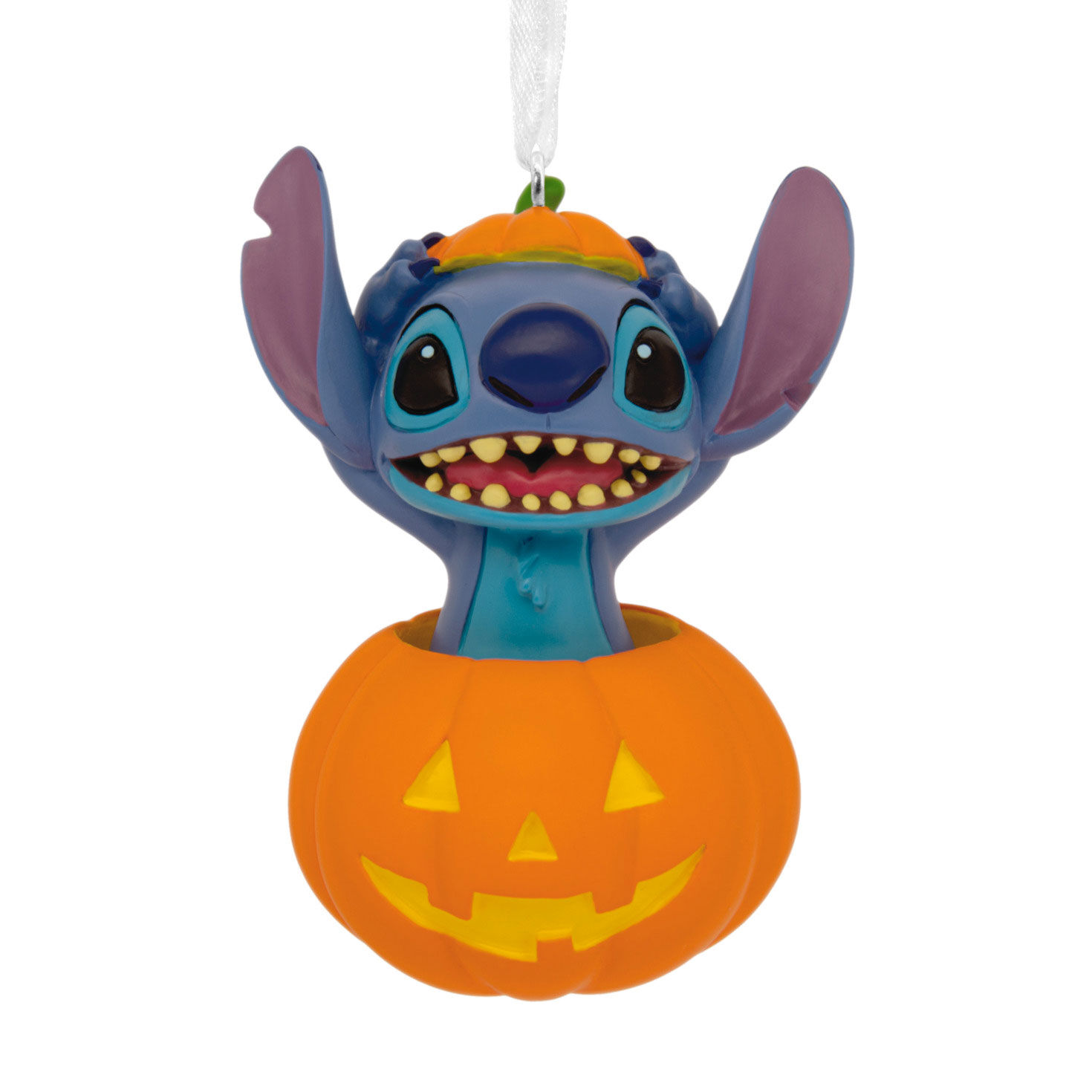Disney Stitch in Jack-o'-Lantern Hallmark Ornament