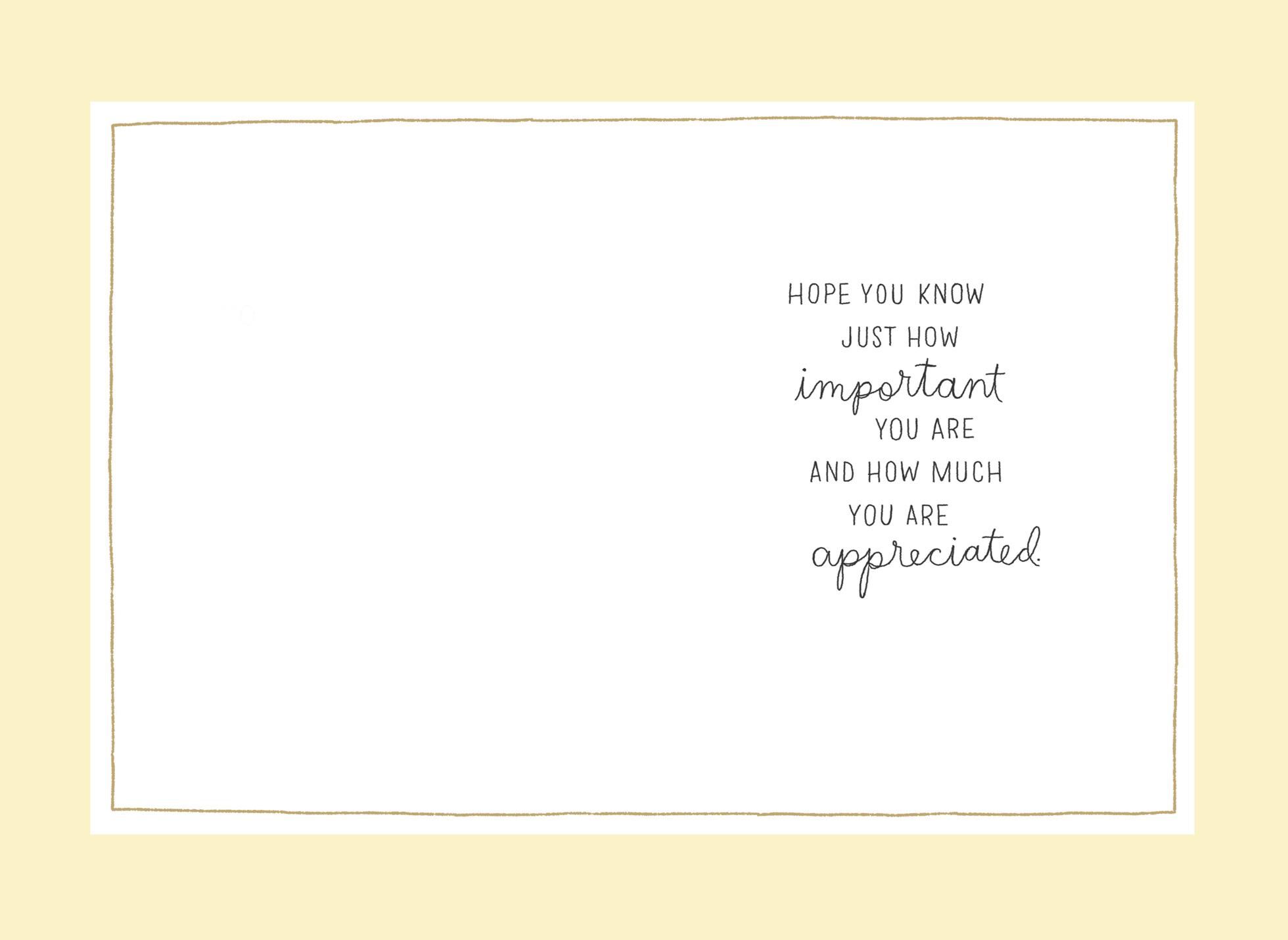 Thanks for Taking Care of Others Thank You Card