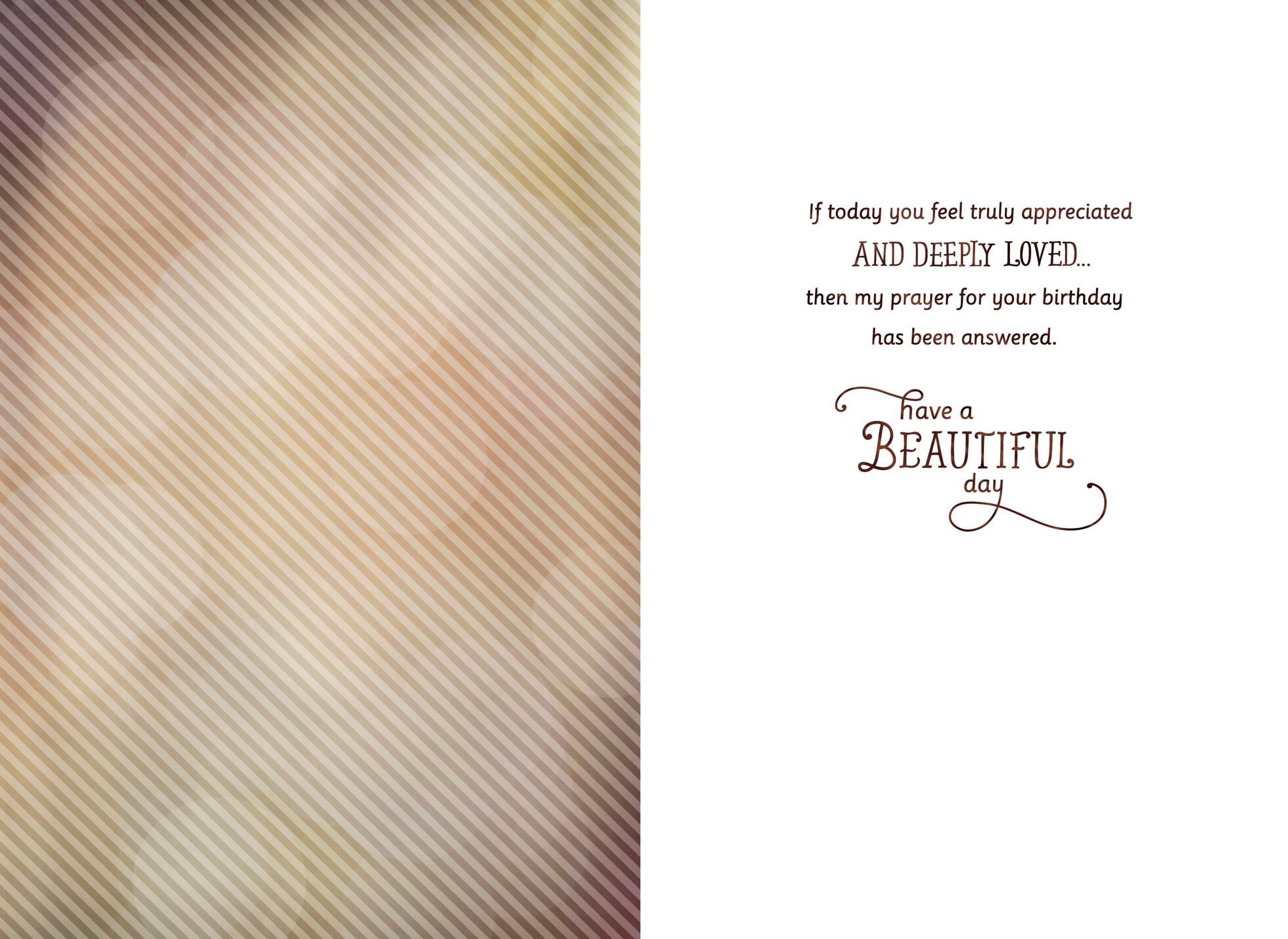 A Prayer for My Mother Religious Birthday Card