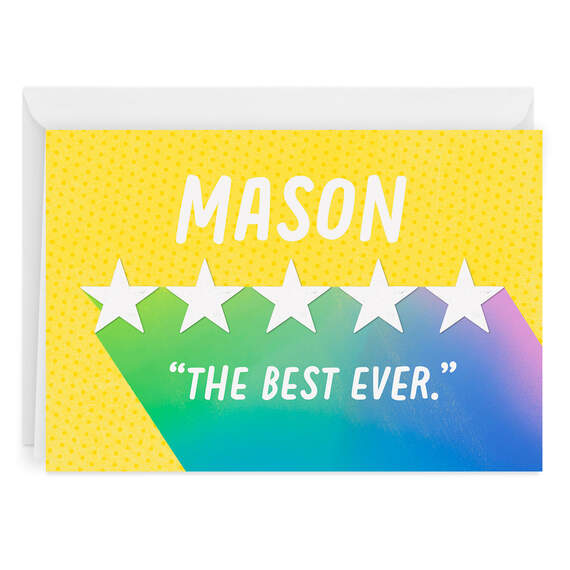 Personalized Five Stars Card
