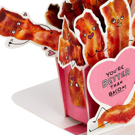 You're Better than Bacon Funny Pop-Up Card, , large image number 5
