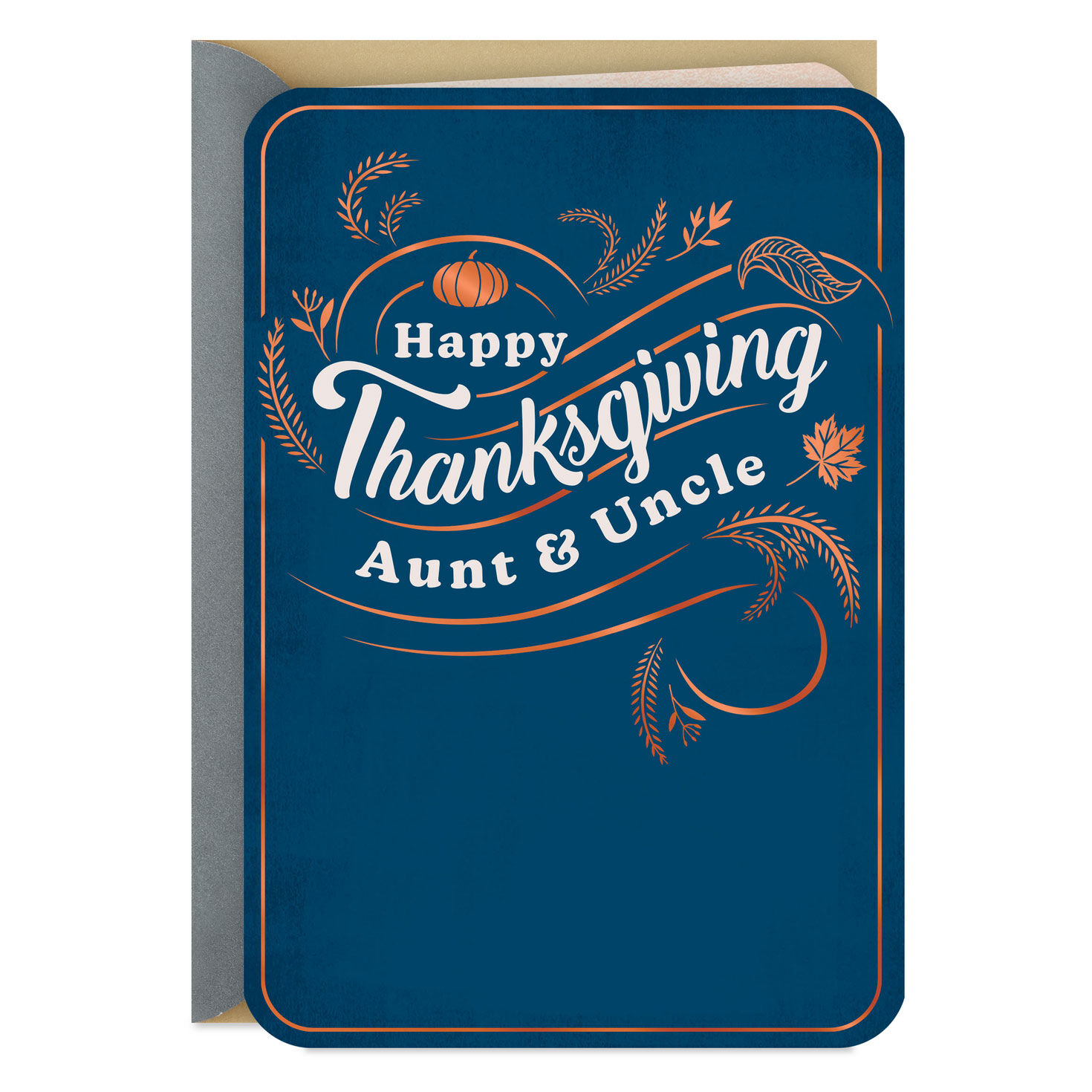 So Grateful for Both of You Thanksgiving Card for Aunt and Uncle