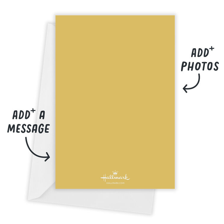 Geometric Gold Circles Flat Holiday Photo Card, , large image number 2