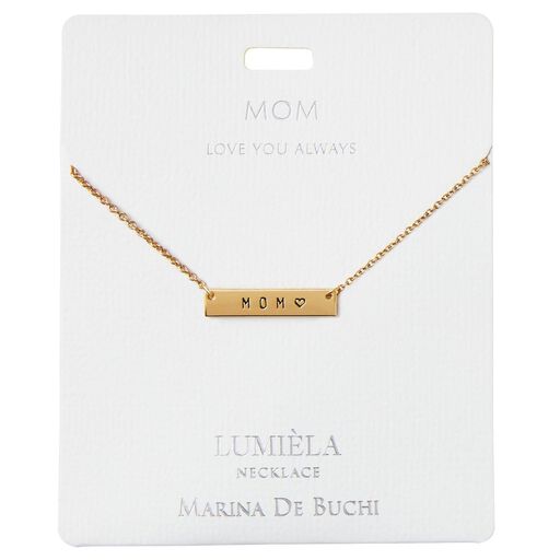 Family Bar Pendant Necklace, 20", 