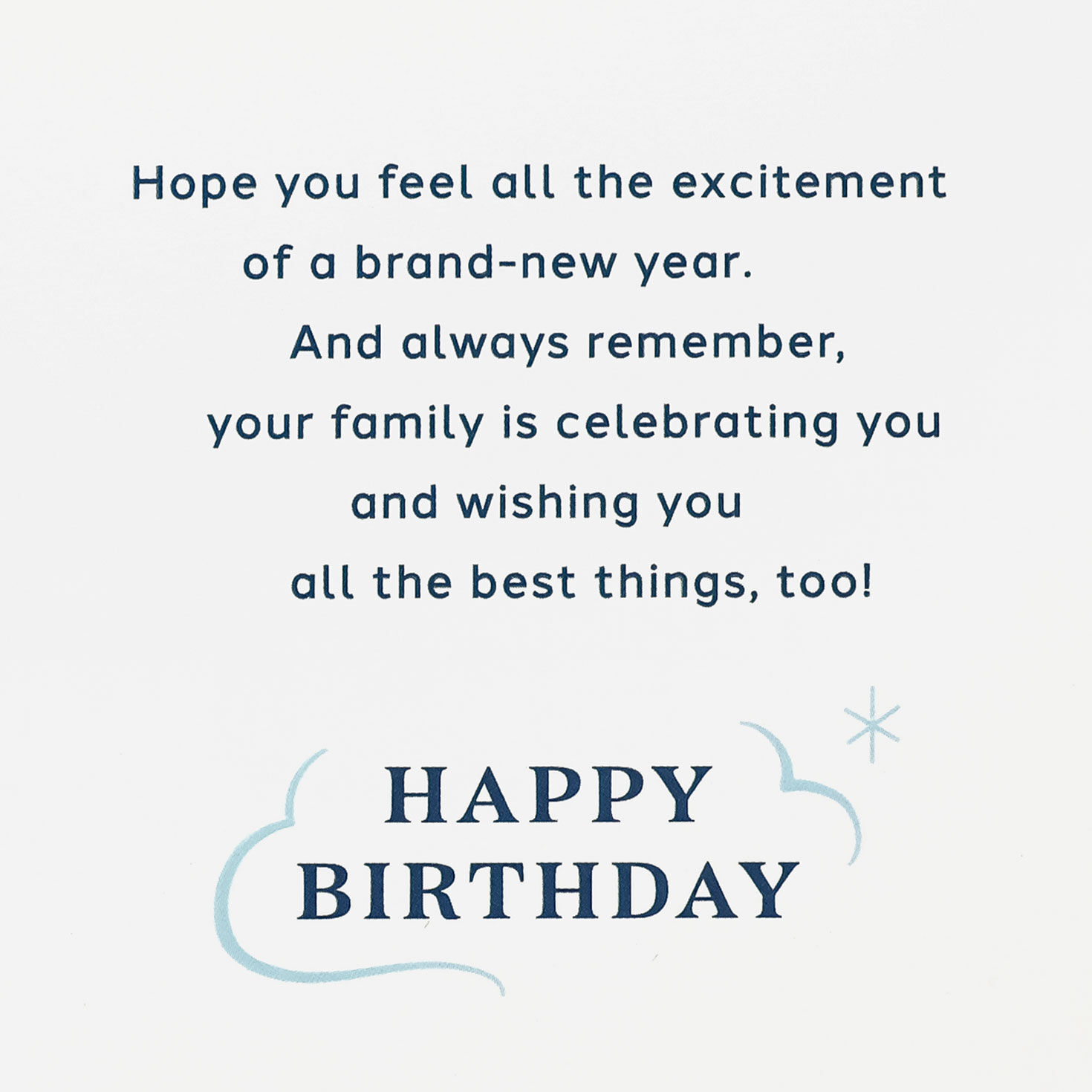 Cake With Sparkler Candles Birthday Card for Son Sentiment image number 2