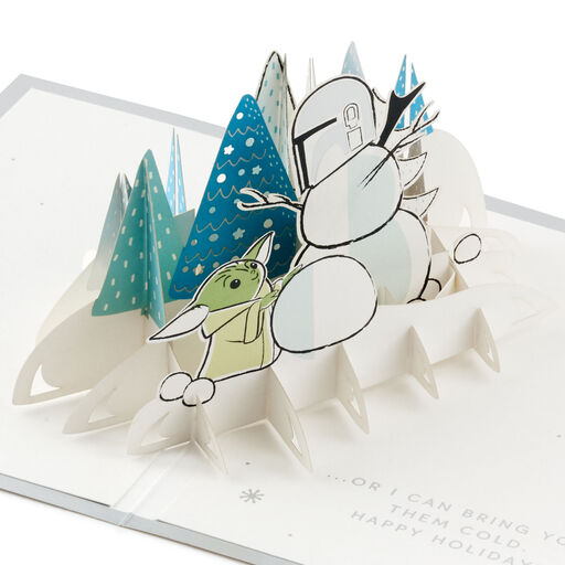 Star Wars: The Mandalorian™ Grogu™ Warm Wishes 3D Pop-Up Holiday Card, 