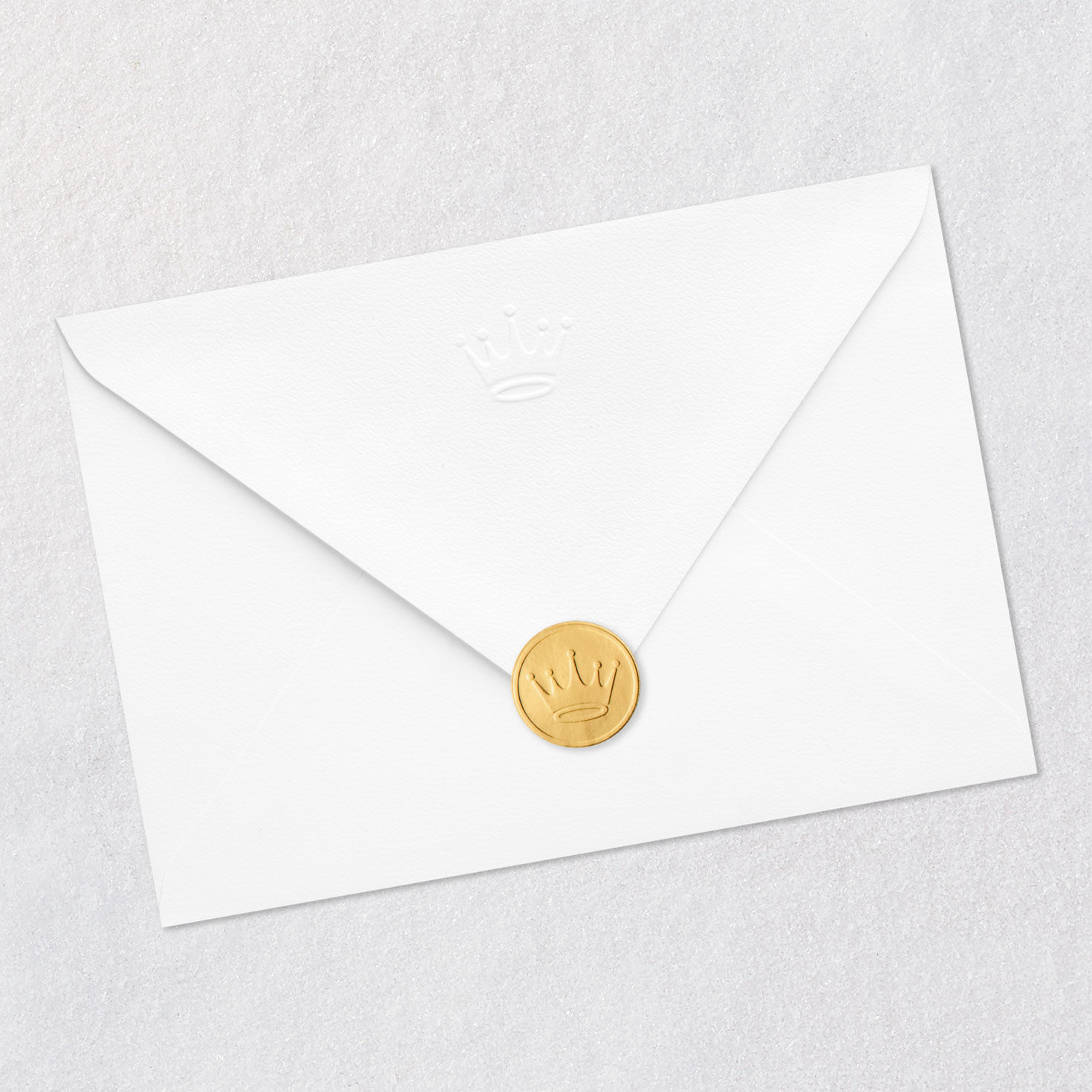 Blue Abstract Brushstrokes Sympathy Card Envelope Back with Seal image number 8